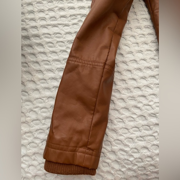 George tan leather jacket, size medium - Picture 8 of 13